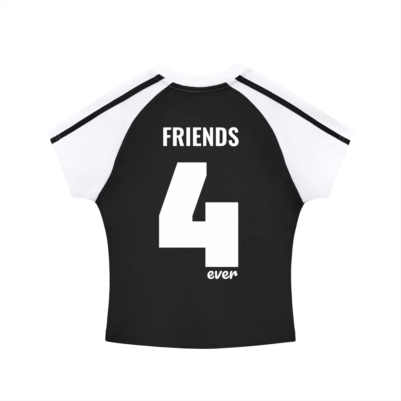 Contrast Stripes Bodycon Raglan  Sleeve T-Shirt