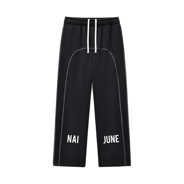 Contrast-Stitched Fleece Sweatpants